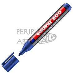 Rotulador permanente Edding 300 azul