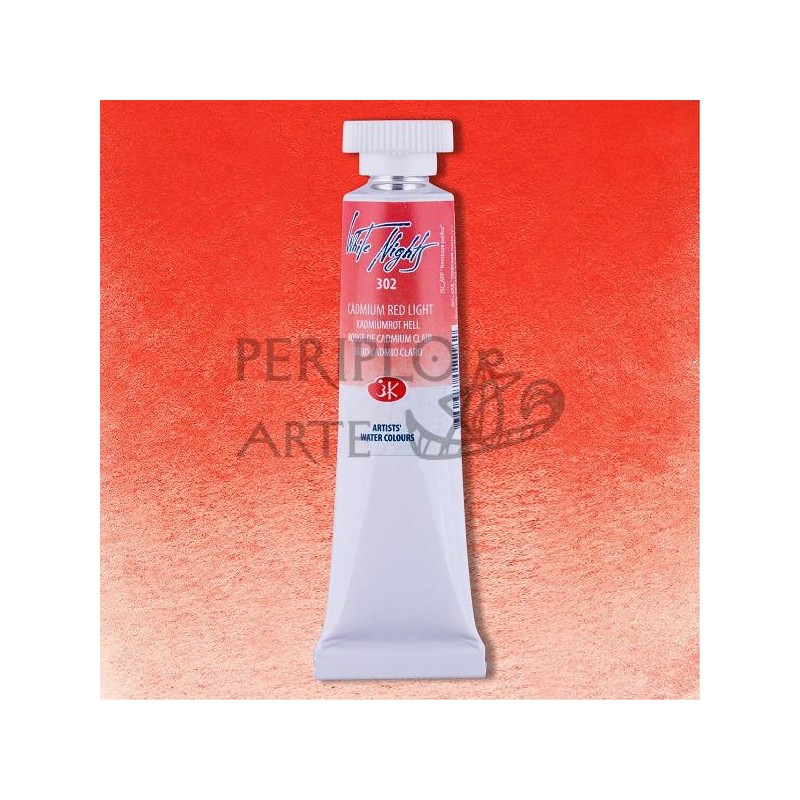 Tubo White Nights rojo claro de cadmio 302 Tubo White Nights rojo claro de cadmio 302