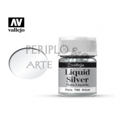 Pintura Liquid Silver plata líquida Vallejo