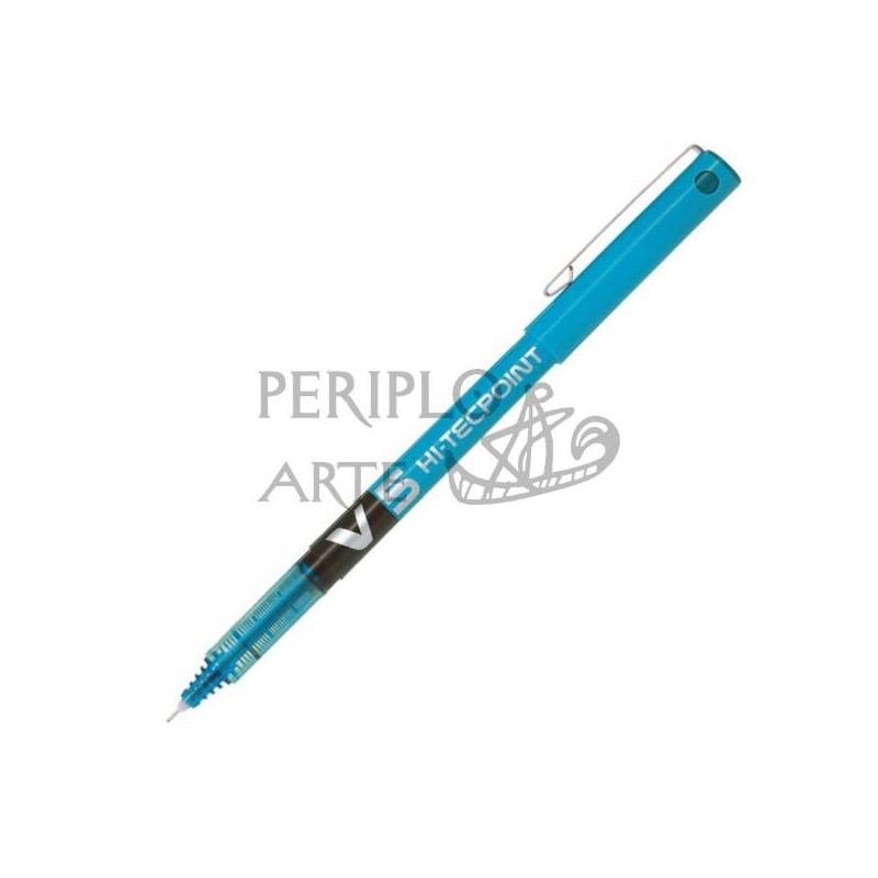  Bolígrafo Pilot V5 azul claro turquesa