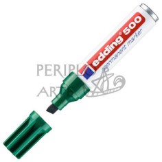 Rotulador permanente Edding 500 biselado verde