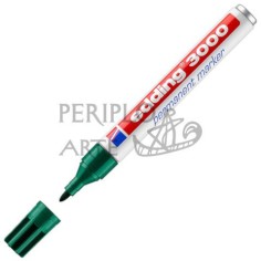 Rotulador permanente Edding 3000 verde