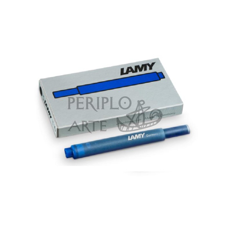 Caja 5 cartuchos T10 Lamy azul borrable