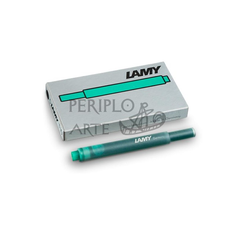 Caja 5 cartuchos T10 Lamy verde