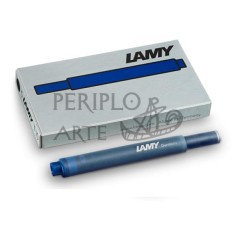 Caja 5 cartuchos T10 Lamy azul oscuro no borrable