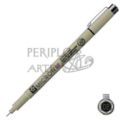 Rotulador calibrado Sakura Pigma Micron 02 negro