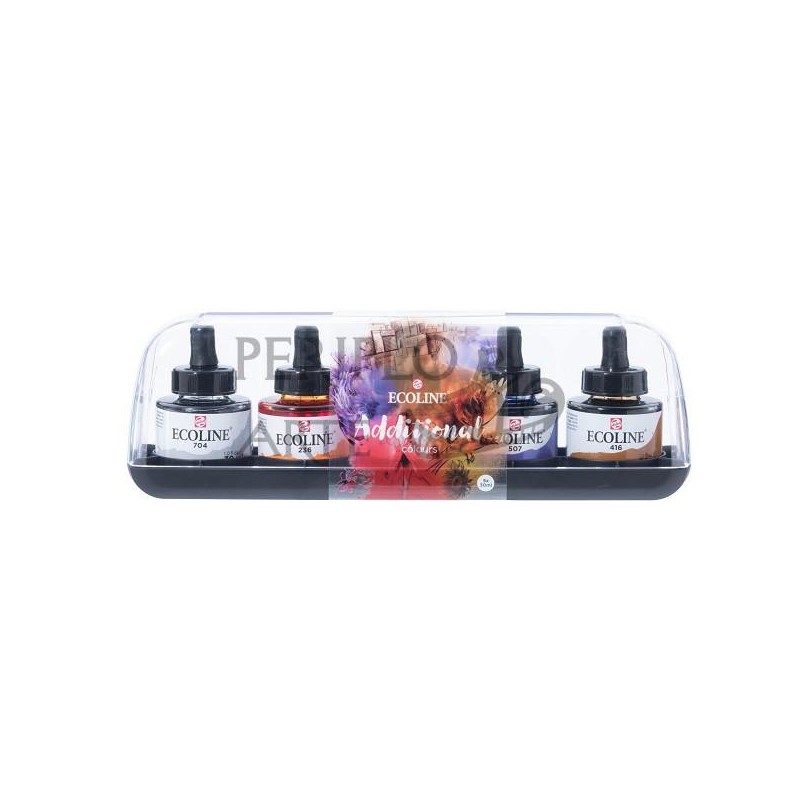 Set 5 acuarelas líquidas 30ml Ecoline Additional