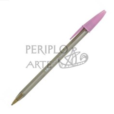 Bolígrafo BIC cristal Fun 1 6mm rosa pastel