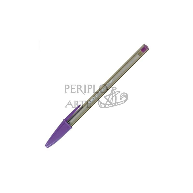 Bolígrafo BIC cristal Fun 1 6mm violeta