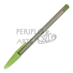 Bolígrafo BIC cristal Fun 1 6mm verde claro