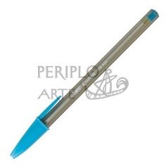 Bolígrafo BIC cristal Fun 1 6mm azul claro
