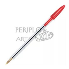 Bolígrafo BIC cristal rojo