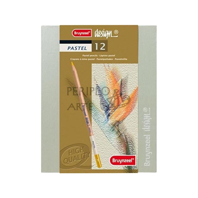 Caja 12 lápices pastel Bruynzeel