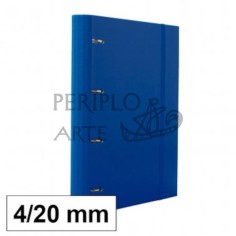 Carpeta Plus 20mm 4 anillas con recambio azul84263