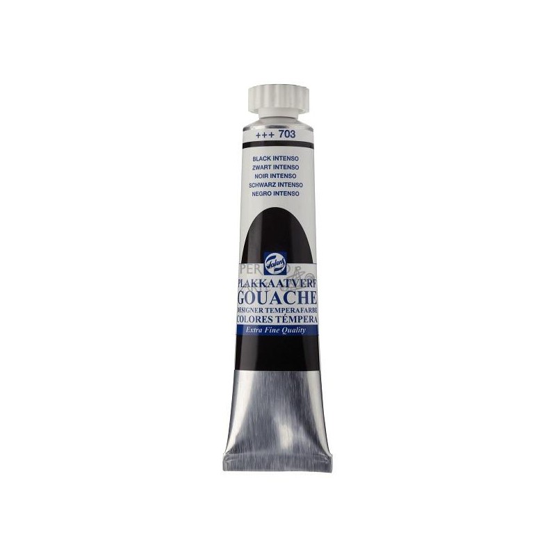 Gouache témpera Talens 20 ml negro intenso 703 Gouache témpera Talens 20 ml negro intenso 703