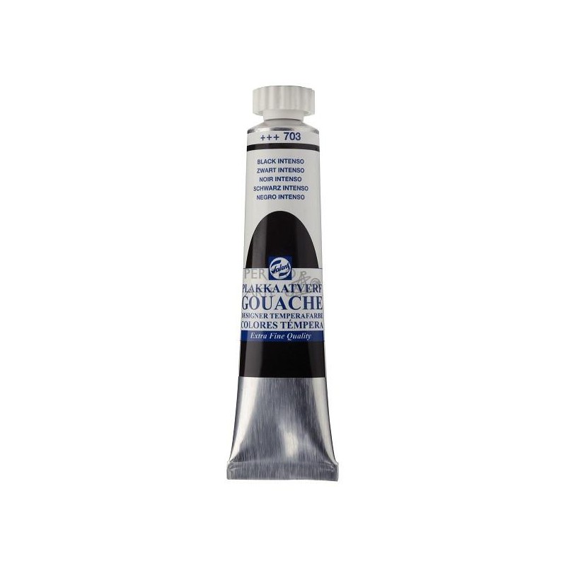 Gouache témpera Talens 20 ml negro intenso 703