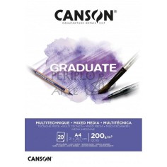 Bloc Multitécnica Canson Graduate A4 200g 20h