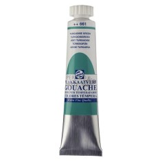 Gouache témpera Talens 20ml verde turquesa 661