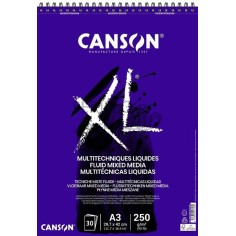 Bloc Canson XL Multitécnica líquidas A3 30h 250g