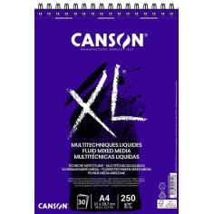 Bloc Canson XL Multitécnica líquidas A4 30h 250g