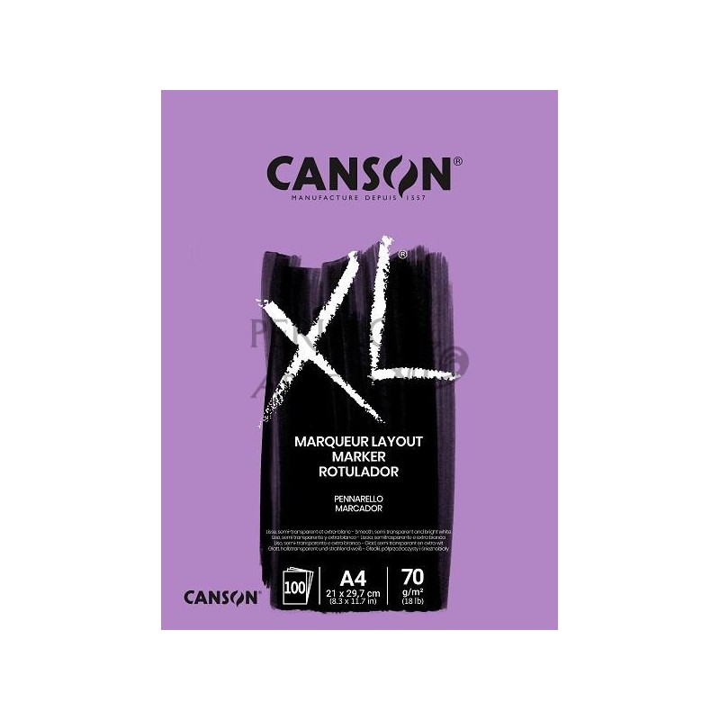 Bloc Canson XL Marker A4 70g 100h