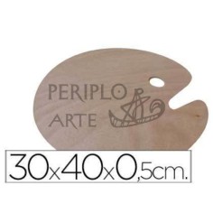 Paleta madera ovalada 40X50x0 05cm