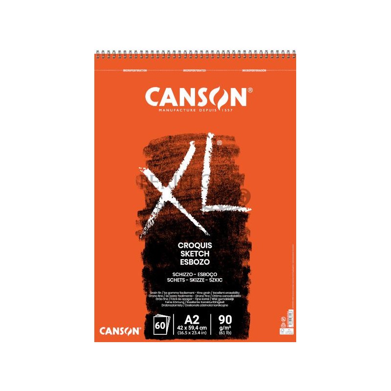 Bloc Canson XL Croquis A2 60h 90g