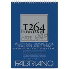 Bloc Fabriano 1264 Negro A4 200g 40h