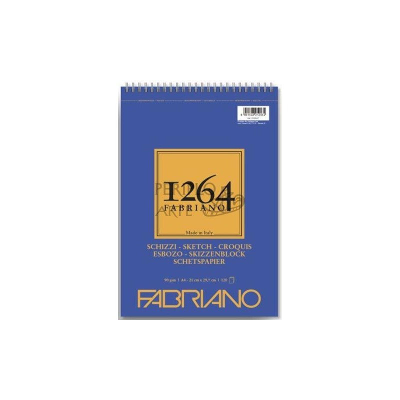 Bloc Fabriano 1264 Esbozo A4 90g 120h