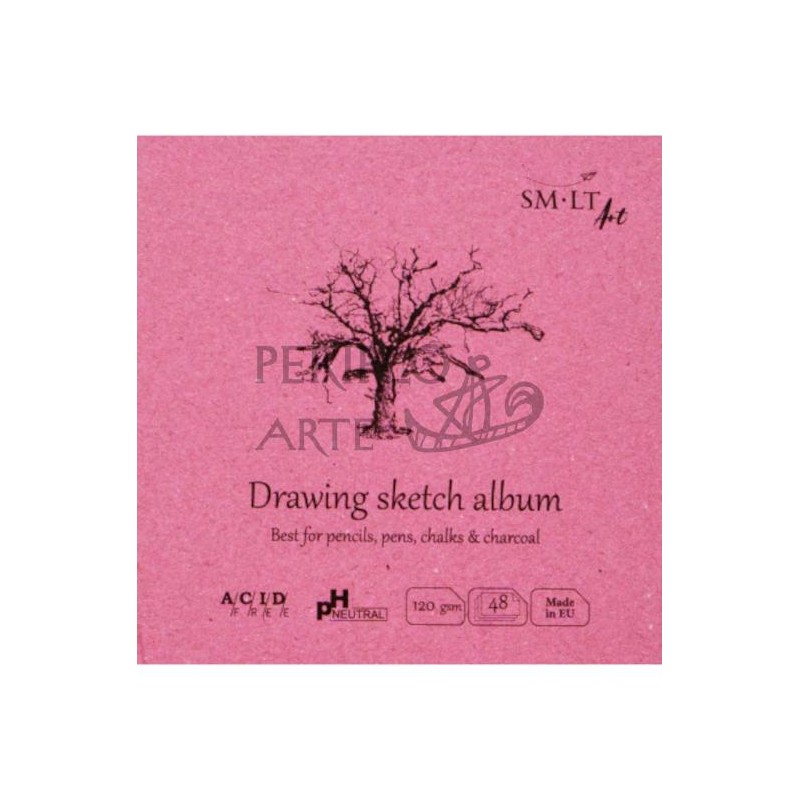 Sketch album Drawing SM·LT cosido 14x14cm