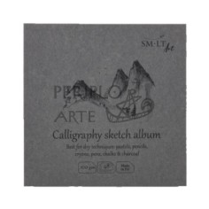 Sketch album Calligraphy SM·LT cosido 14x14cm