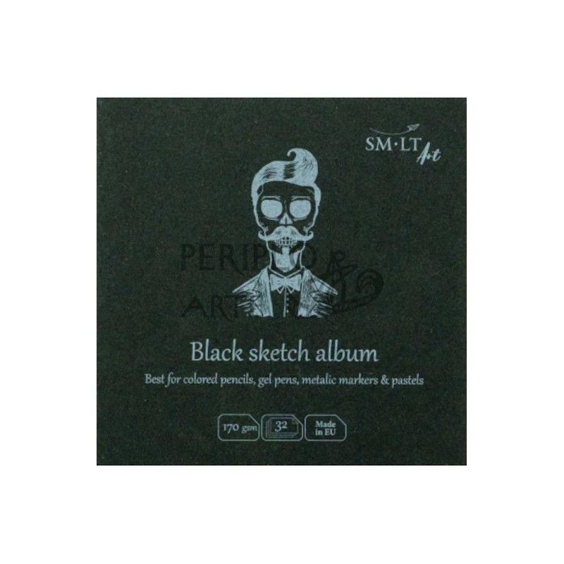 Sketch album Black SM·LT encolado 9x9cm