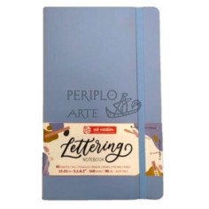 Cuaderno Lettering punteado 13x21cm 80h azul 