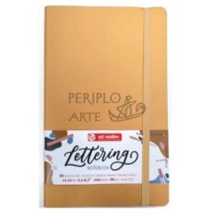 Cuaderno Lettering punteado 13x21cm 80h dorado