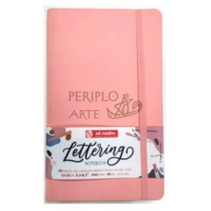 Cuaderno Lettering punteado 13x21cm 80h rosa