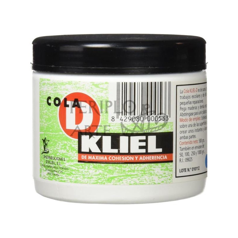 Cola adhesiva blanca 500g Kliel