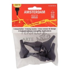 5 boquillas dosificadoras acrílicos Amsterdam