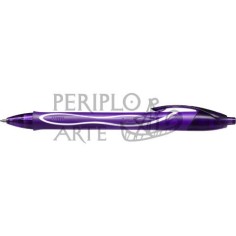 Bolígrafo BIC Gelocity Quick Dry morado