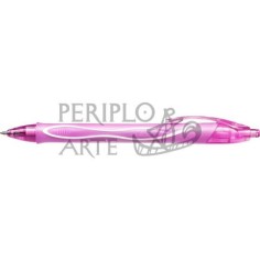 Bolígrafo BIC Gelocity Quick Dry rosa