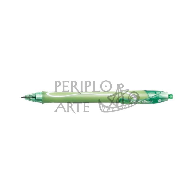 Bolígrafo BIC Gelocity Quick Dry verde claro