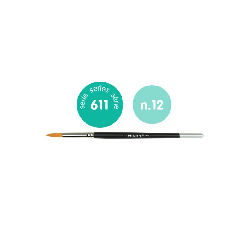 Pincel Premium Syntethic Milan 611 nº12 Pincel Premium Syntethic Milan 611 nº12