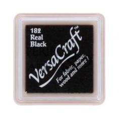 Tinta tela VersaCraft tampón 12g Real Black 182