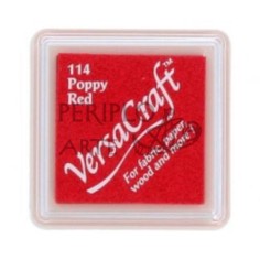 Tinta tela VersaCraft tampón 12g Poppy Red 114