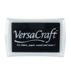 Tinta tela VersaCraft tampón 50g Real Black 182