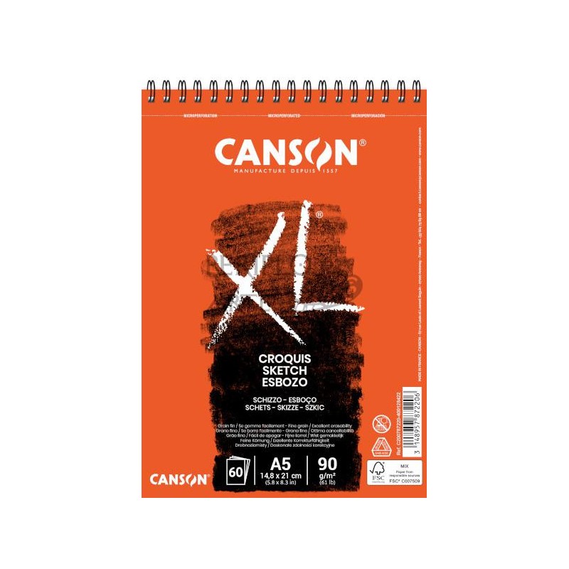 Bloc Canson XL Croquis A5 120h 90g