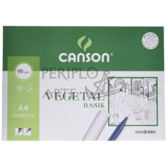 Minipack papel vegetal Canson A4 12h 95g