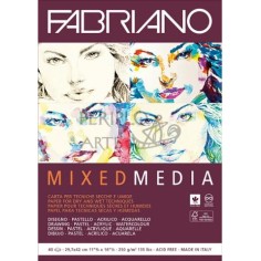 Bloc Mixed Media Fabriano A3 40h 250gr