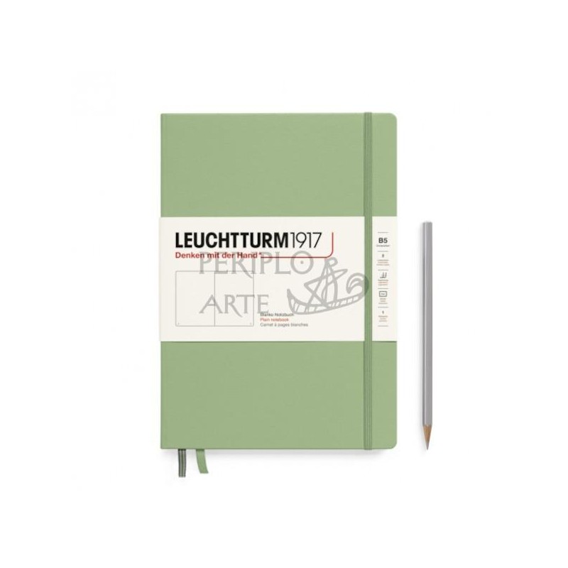 Cuaderno notas liso B5 tapa blanda Sage