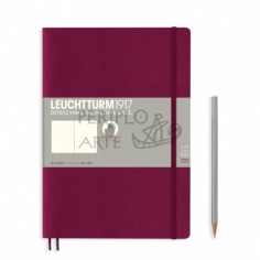 Cuaderno notas liso B5 tapa blanda Port Red