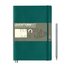 Cuaderno notas liso B5 tapa blanda Pacific Green